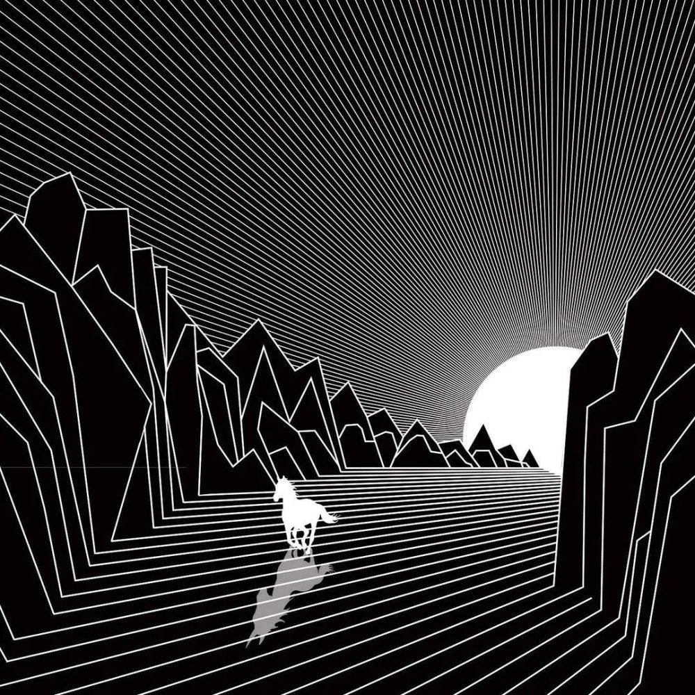 壁纸使用线条与几何勾勒的迷幻视觉艺术