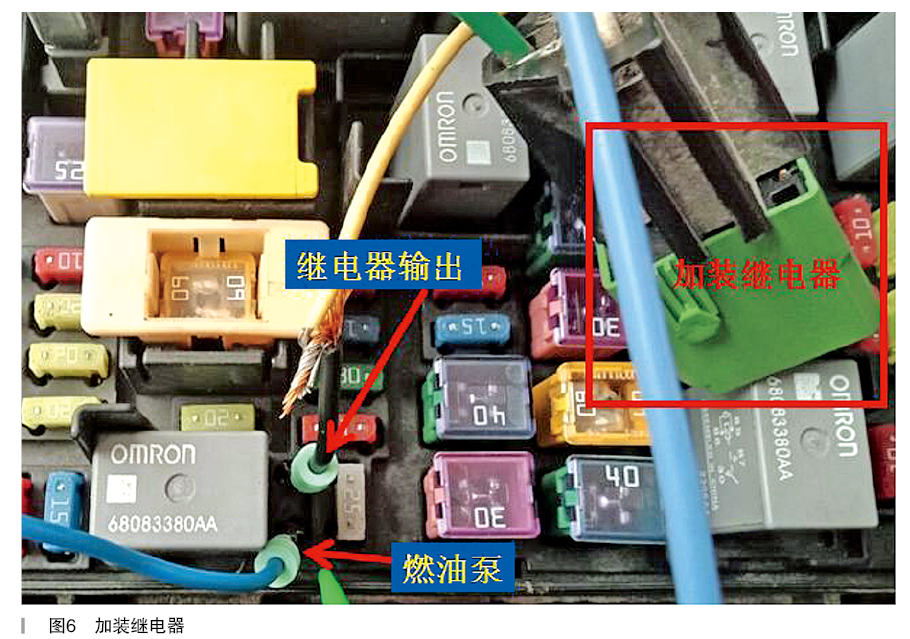 故障排除:加装继电器,一周后回访,故障排除.