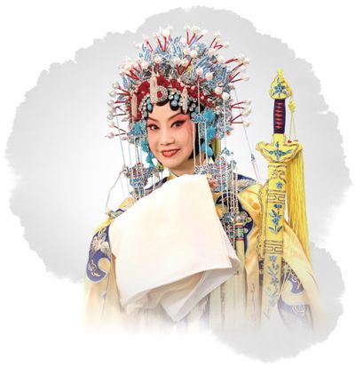 图为京剧电影《龙凤呈祥》剧照,京剧名家李维康饰演孙尚香.