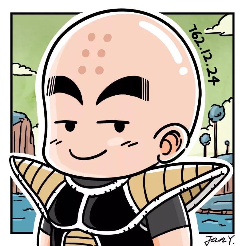 龙珠孙悟空好朋友小林的变装秀不愧是娶了人造人十八号的男人太帅了