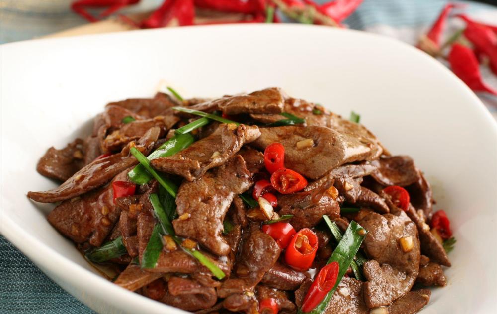 湘西特色菜土匪猪肝的做法香辣鲜嫩又爽口大人孩子都喜欢吃它