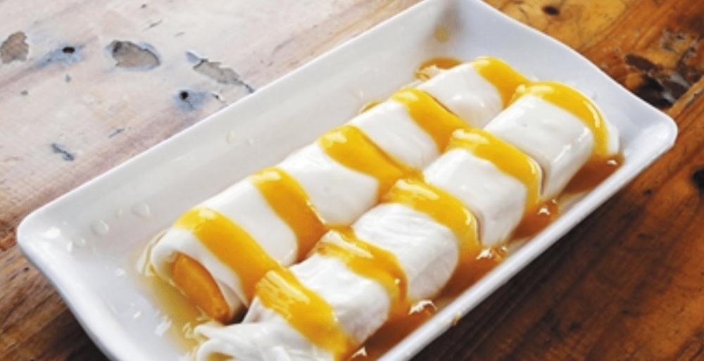 麻奶甜肠粉早上起来做这样的早餐营养又美味