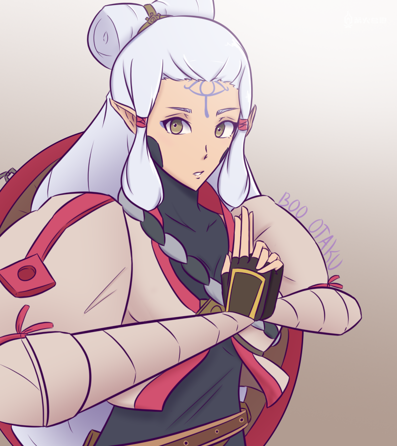 《塞尔达无双:灾厄启示录》玩家画笔下的英帕和普尔亚是怎样的?