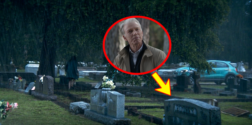 在电影6分13秒的镜头中,金刚狼来到墓地,要是你仔细观察的话,就可以在