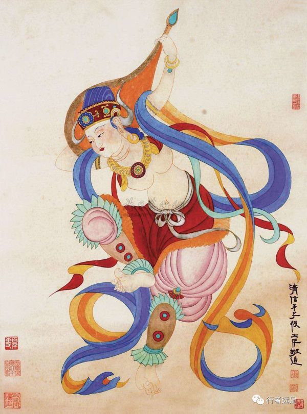 是吉祥,如意的象征.那么飞天是什么呢?妖娆又空灵.神秘.精美.夜市里