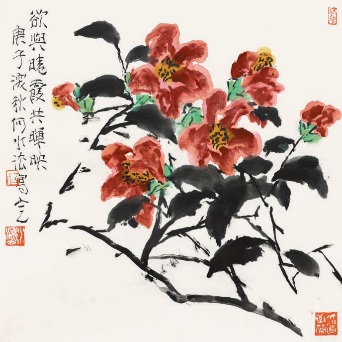 笔墨丹青中国大写意花鸟画大家丨何水法