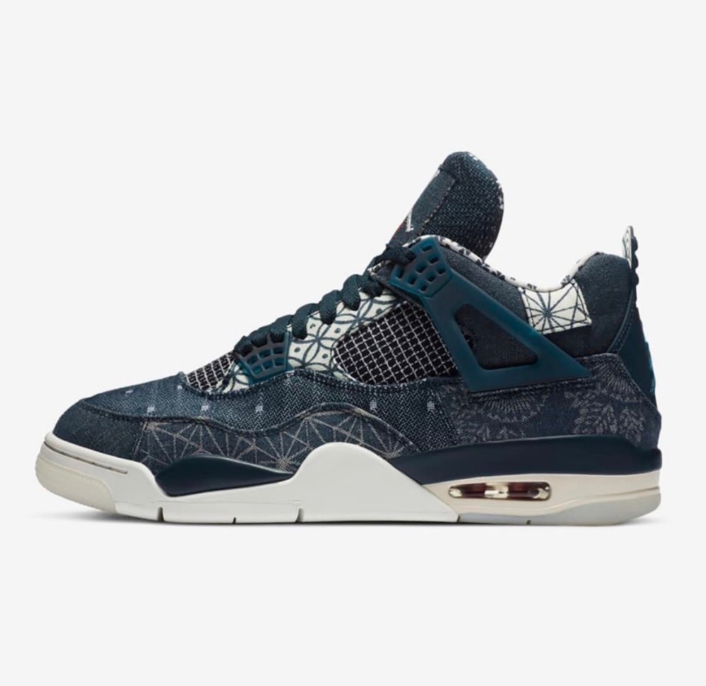 aj4 sashiko on feet