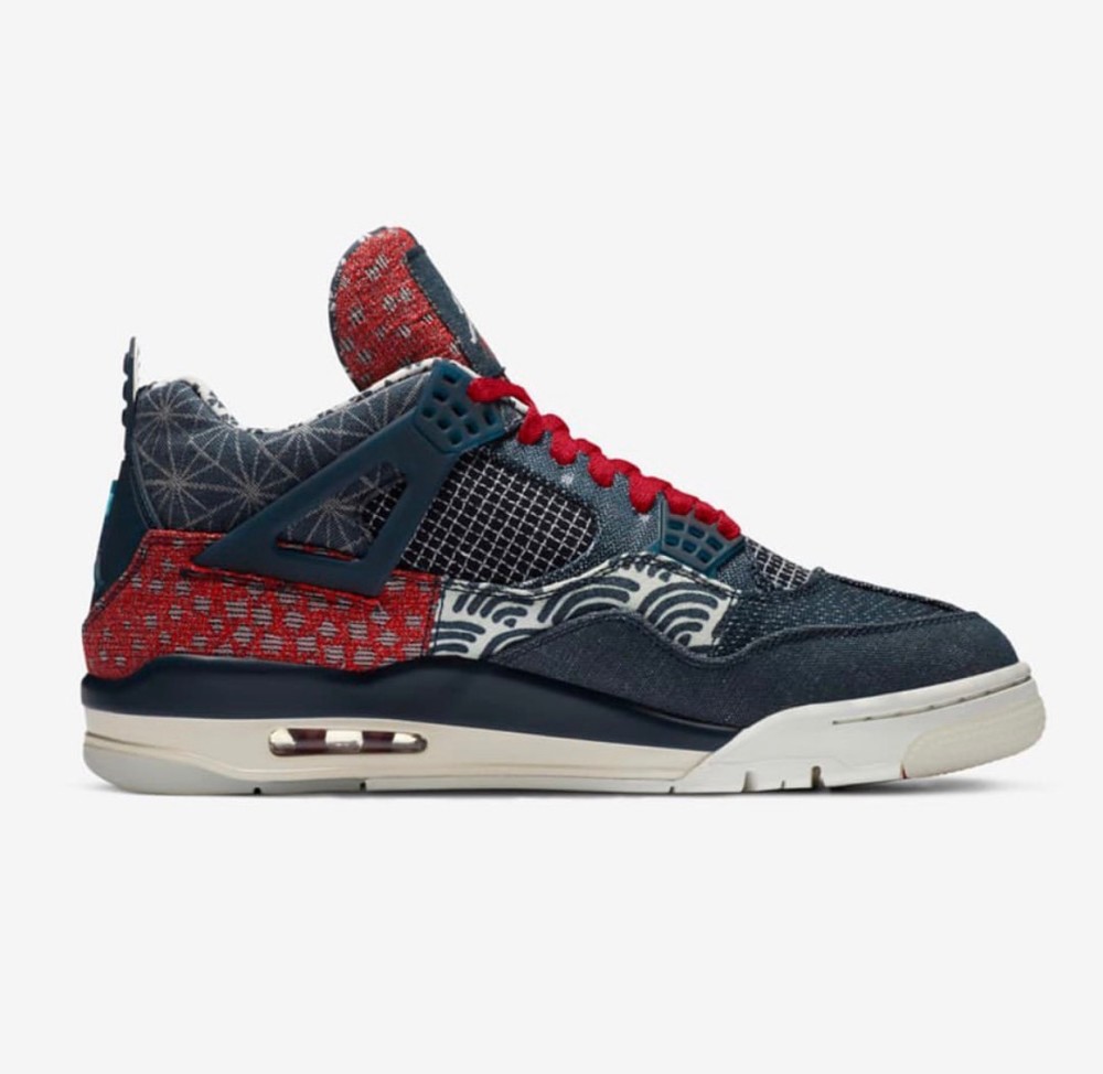 aj4 sashiko on feet