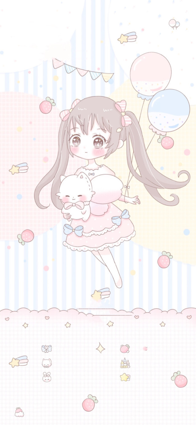 粉色可爱壁纸软萌小仙女看到好看的图就想存是怎么回事