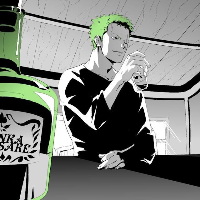 喝酒如喝水的索隆