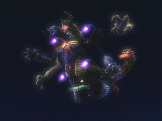 吉咖奇美拉五,百体怪兽贝琉多拉.出自奥特曼剧场版《大怪兽格斗!