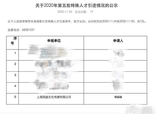 杨超越落户上海，大众对于特殊人才引进强烈质疑