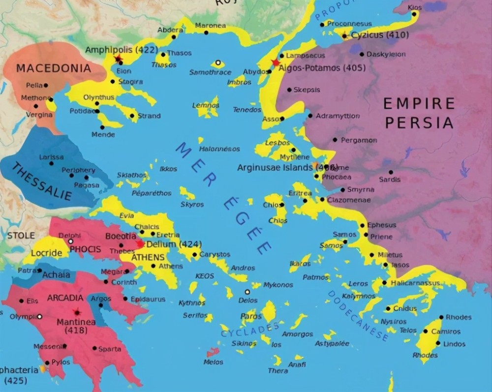 当时,雅典为首的希腊城邦与斯巴达人之间爆发了争夺希腊世界霸权的伯