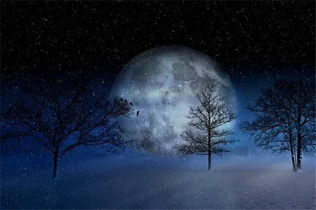 下元节的月亮与月光诗五首,雪月交光夜,瑶台十二层_腾讯新闻