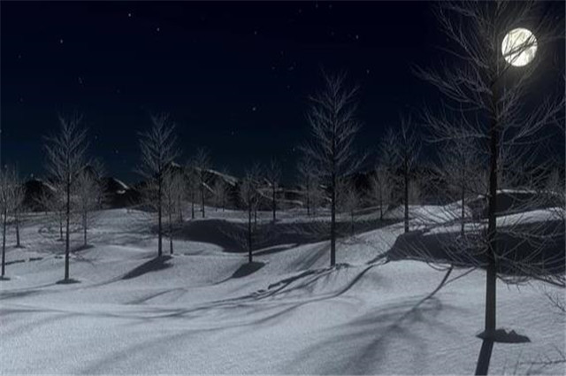 下元节的月亮与月光诗五首,雪月交光夜,瑶台十二层_腾讯新闻