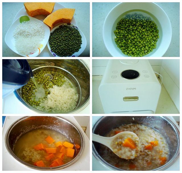 煮粥的过程图片