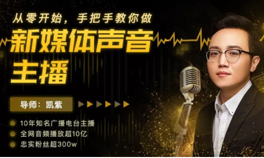 喜马拉雅等播放超10亿 用户粉丝累计300w 10年知名广播电台主播- 凯紫