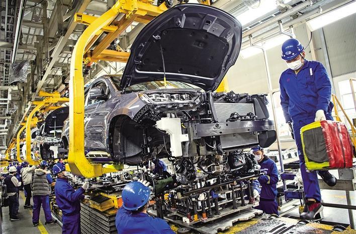 西安比亚迪汽车装配生产线
