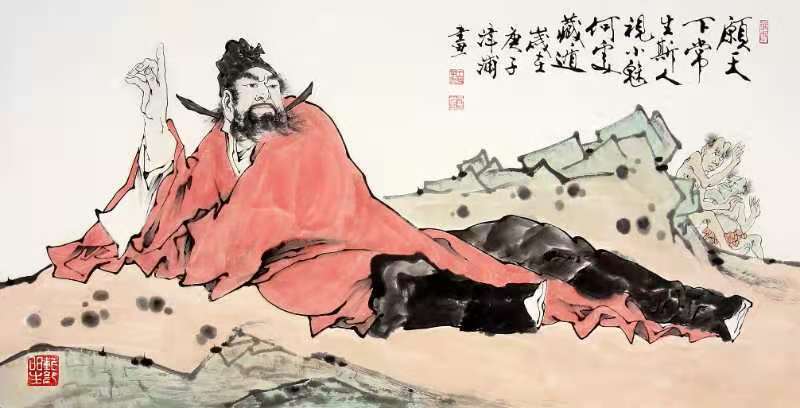 泼墨性情逸挥毫神采飞当代著名画家王津浦国画作品欣赏