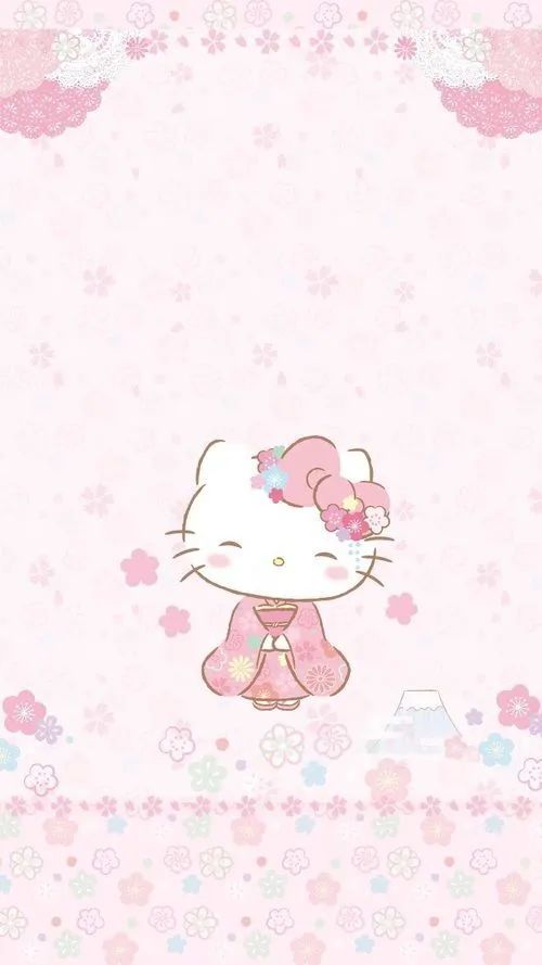 世界上最可爱的猫 Hello Kitty 13款和风日系手机壁纸 腾讯新闻