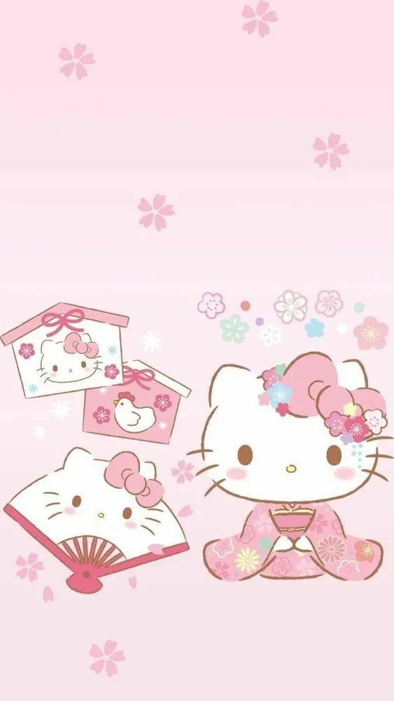 世界上最可爱的猫 Hello Kitty 13款和风日系手机壁纸 手机壁纸 日系 Hello Kitty