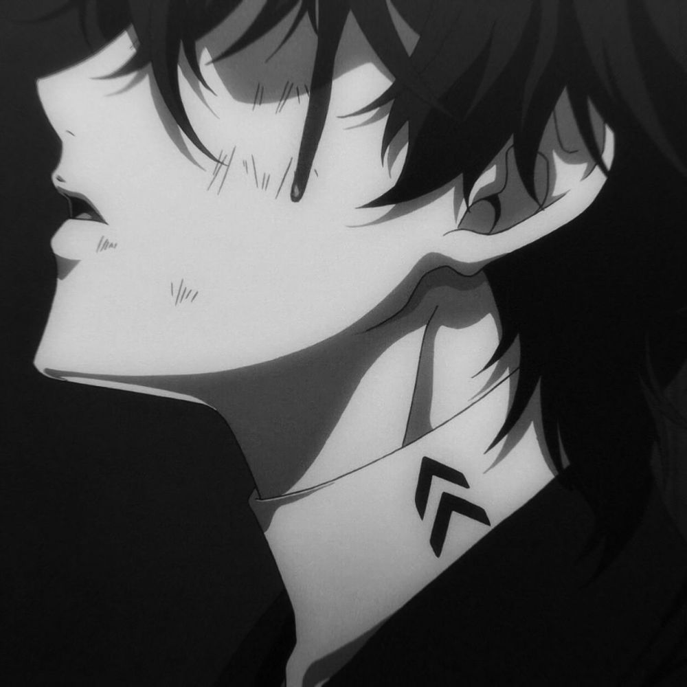 动漫头像丧系男生头像