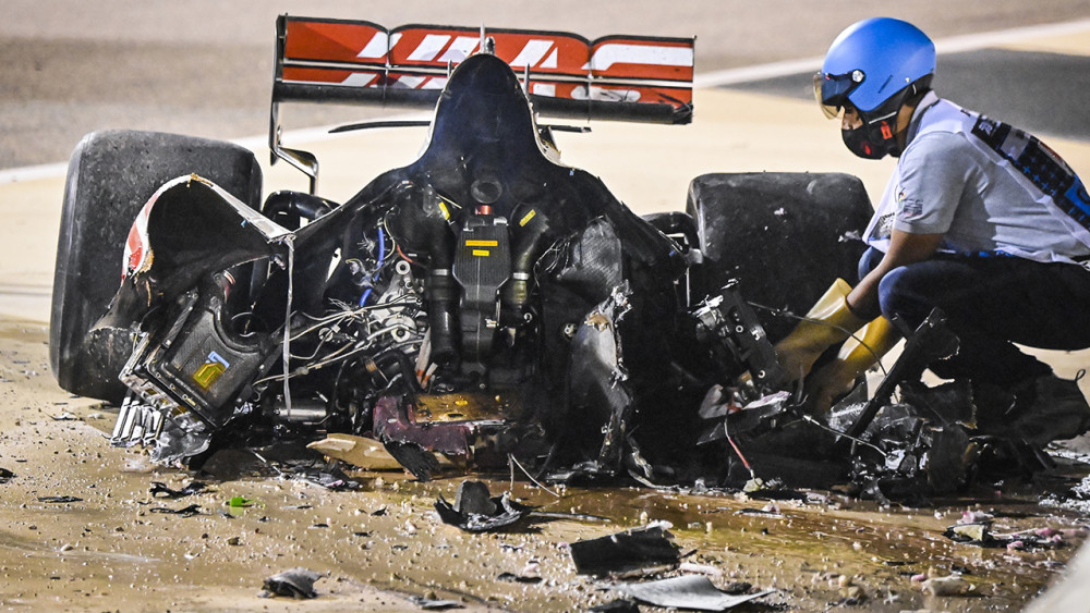 如果没有halo框架与单体壳结构,格罗斯让可能将以时速至少200公里的