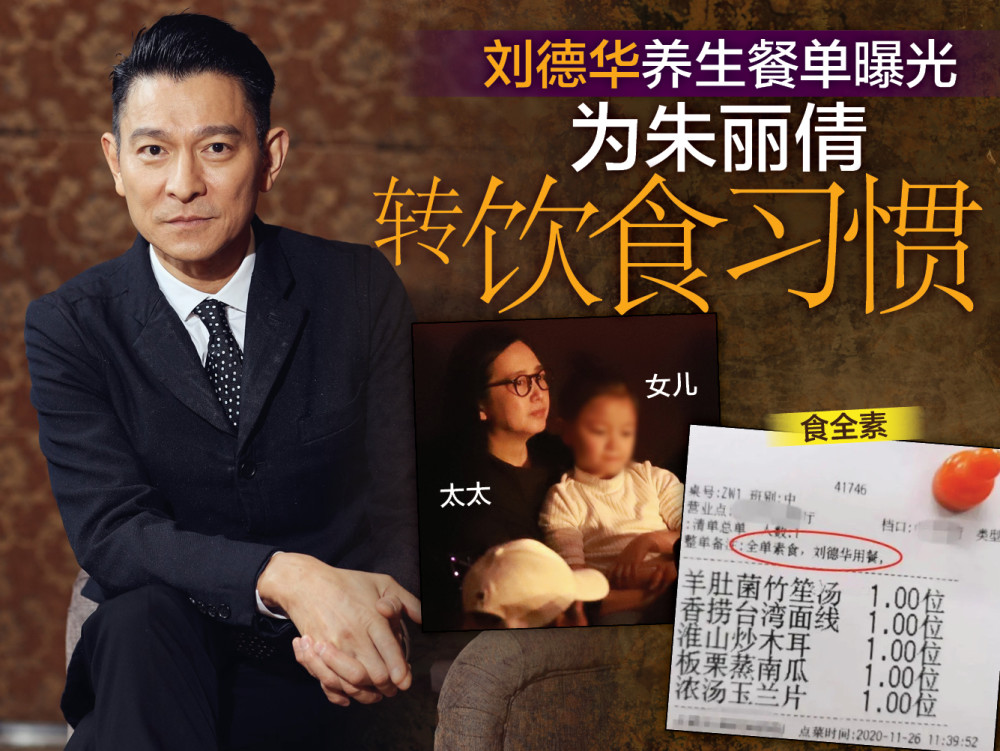 刘德华养生餐单曝光为朱丽倩转饮食习惯