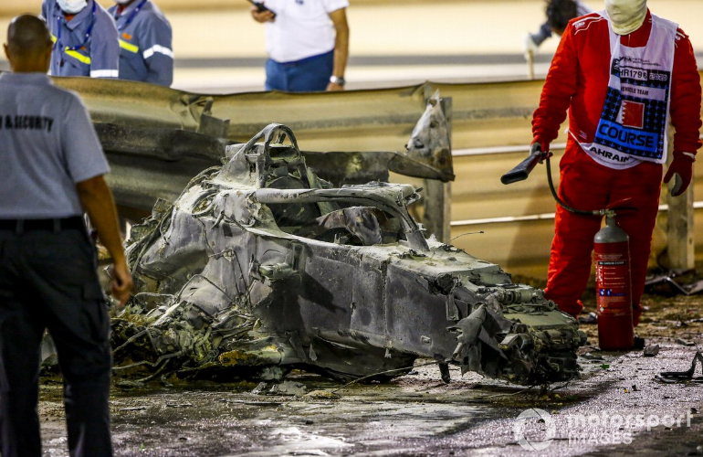 f1巴林站重大事故起火车手死里逃生