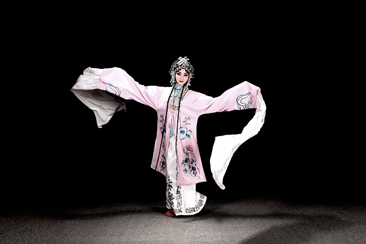 果小菁长水袖京剧照欣赏华韵京剧摄影