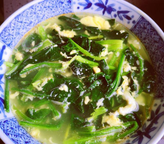 菠菜蛋花汤,做法简单,美味快手