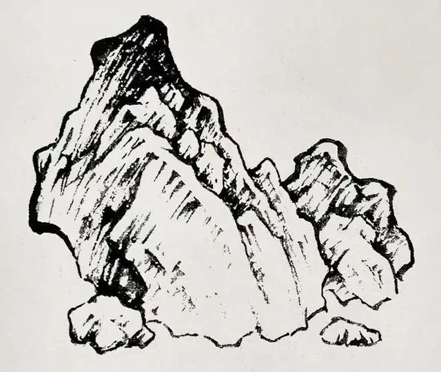 国画技法12斧劈皴