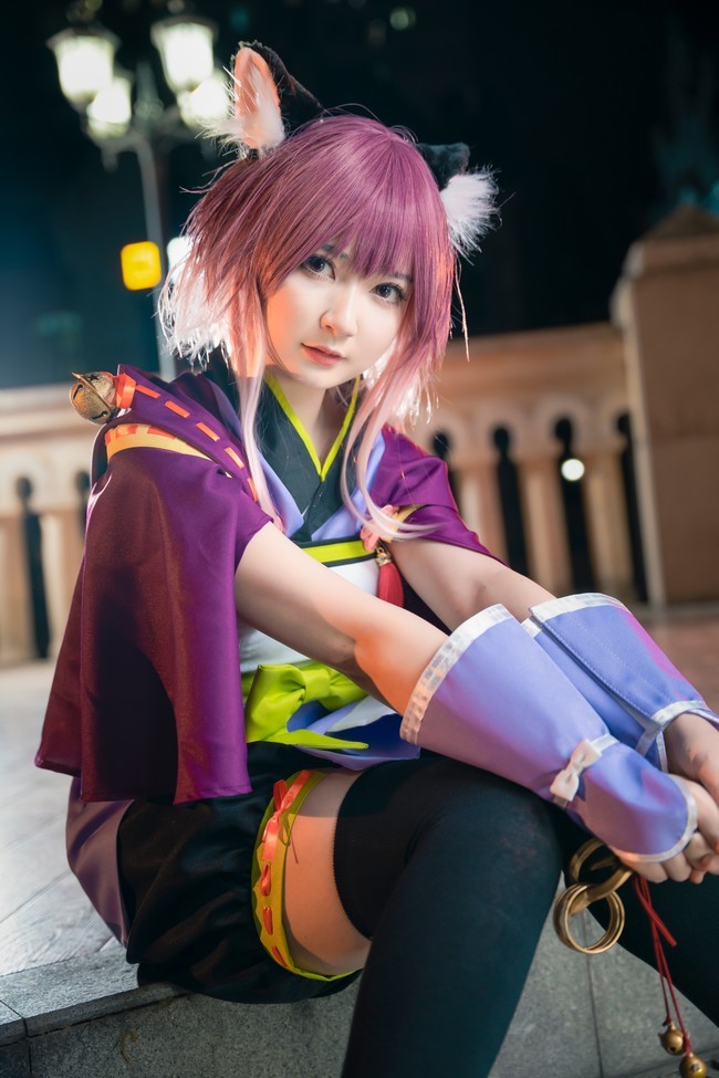 cos:宫坂珠希猫剑,嗷呜一口吃掉