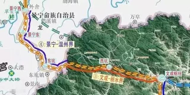 与溧宁至宁德国家高速公路云和至景宁段连接,经鹤溪,澄照,东坑,西坑