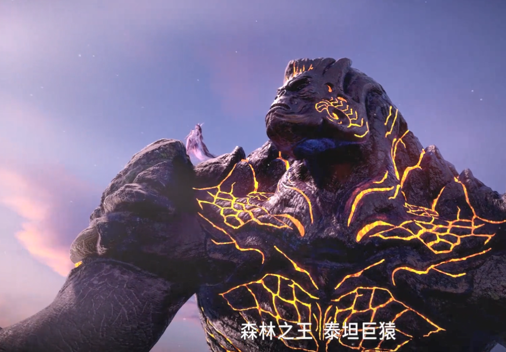 唐昊打败的泰坦巨猿是不是二明观众他打败十万年魂兽不是很正常