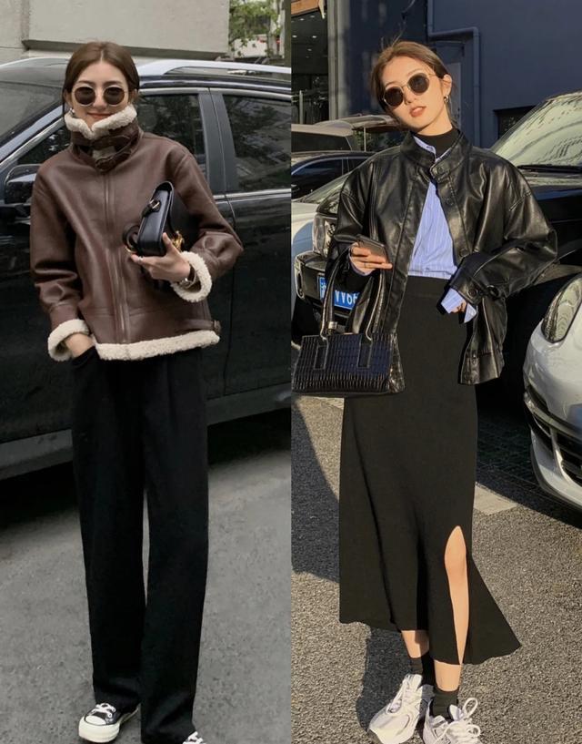 皮衣才是秋冬的宠儿穿搭高手教你4种高段位穿法时髦率性