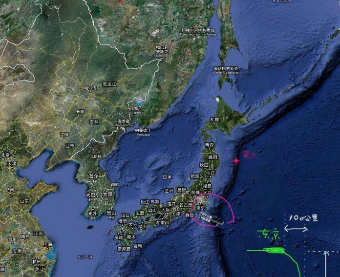 谷歌地图日本沉没战舰图片