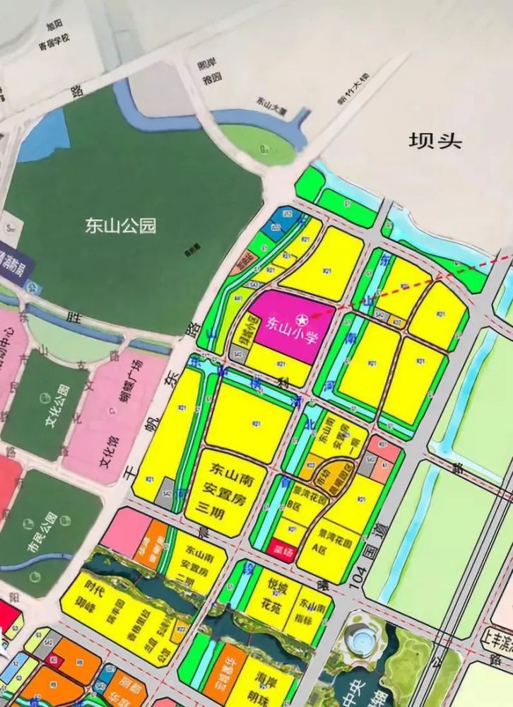 乐清东山小学选址位于城东街道东山南社区,西临四环路,东至五环路