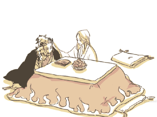 的状态温柔地看着自己的孩子大神的创作展现了炼狱一家难得的温情时刻