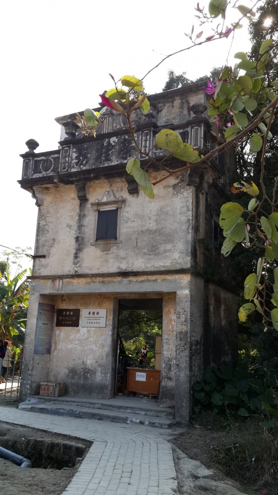 荣桂坊位于广东省开平市塘口镇宅群村委会,是一条拥有田野,河流,鱼塘