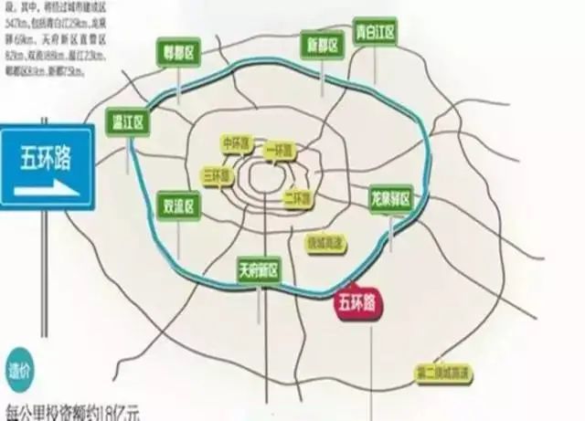 五环的开建,让青白江有了"睡城"的影子