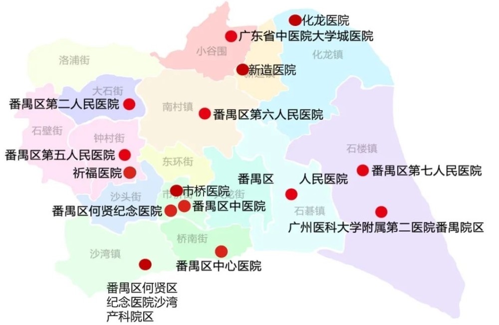 广州市番禺区各镇地图图片
