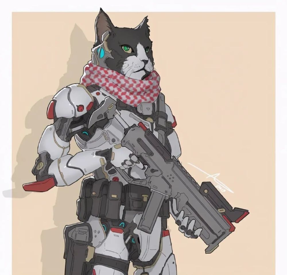 模玩控动物穿上机甲会变成什么样猫比虎帅