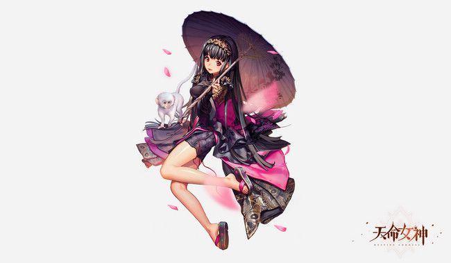 二次元萌系少女画风,全角色live2d演出