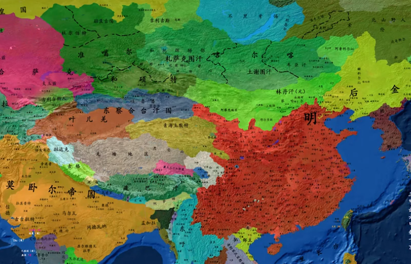 崇祯时期地图图片