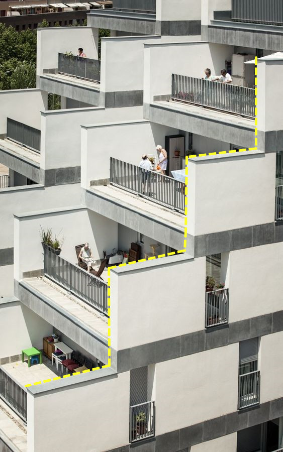 现在流行的2种退台式户型,我钟意顶层退台,带露台住