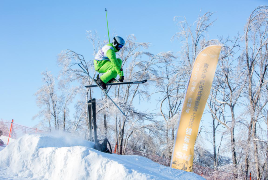 本次比賽項目為自由式滑雪雪上技巧,按照年齡,性別分為甲組(年齡18歲