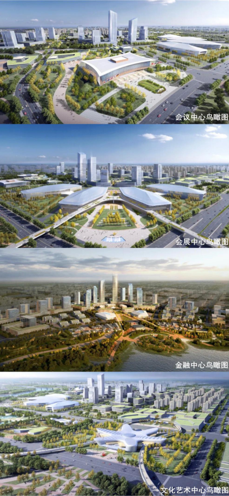 潇河园区五大中心最新进展会展中心以及会议中心详细位置及占地面积