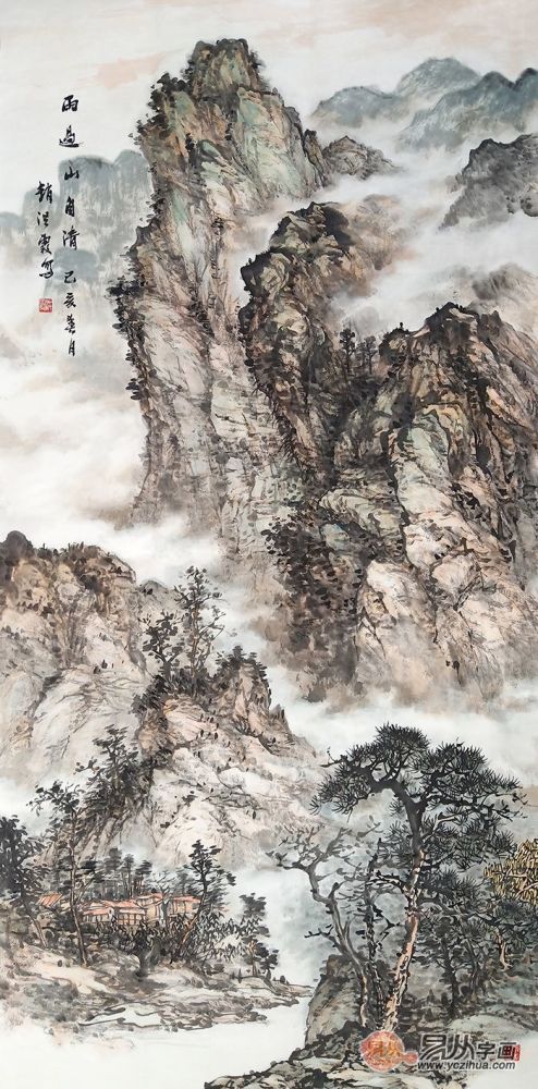 适合挂在家里的名画,名家山水画旺财价值高