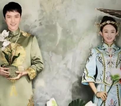 有一种婚纱照叫赵丽颖和冯绍峰,别人都选西式,他们却不一样